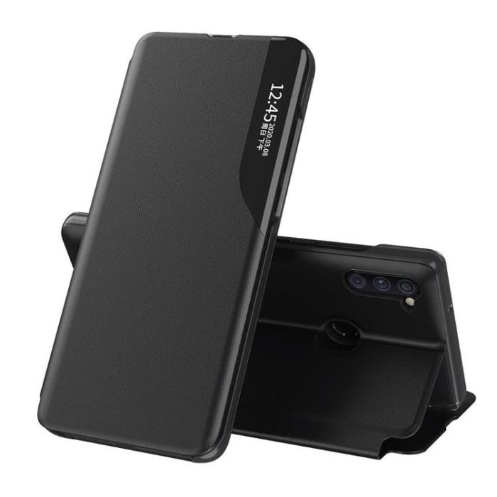 UTGATT1 - Eco Leather View Fodral Galaxy A11 / M11 - Svart