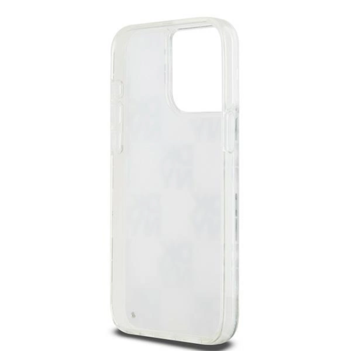 DKNY - DKNY iPhone 15 Pro Max Mobilskal Liquid Glitter Multi Logo - Vit