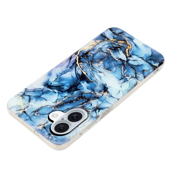 A-One Brand - iPhone 17 Mobilskal Marble Pattern Painted TPU - Grå