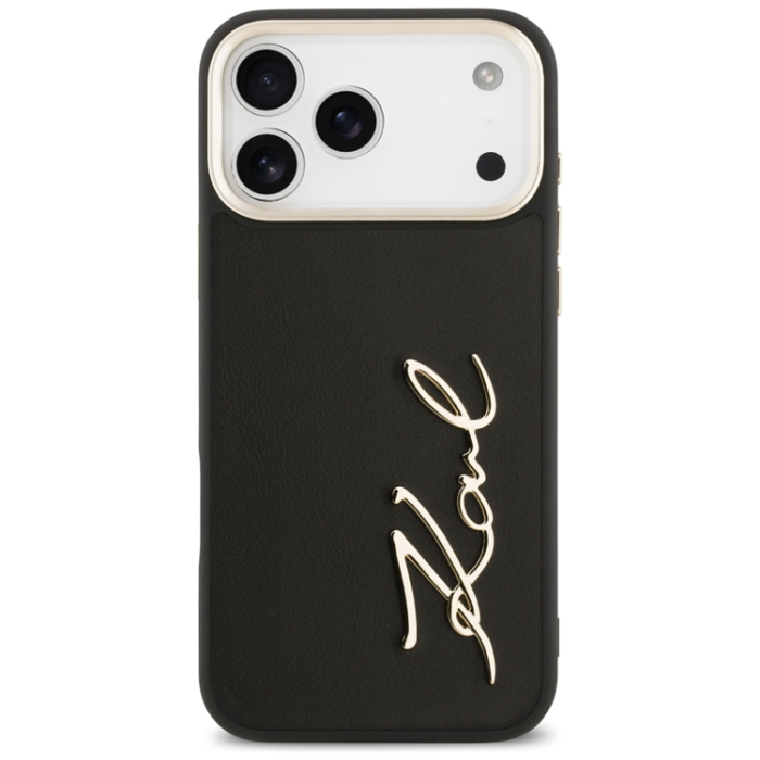 KARL LAGERFELD - Karl Lagerfeld iPhone 17 Pro Mobilskal Script Logo - Svart