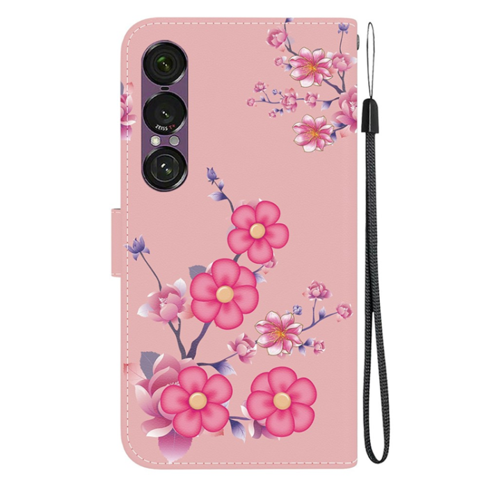A-One Brand - Sony Xperia 1 VII Plånboksfodral Pattern Printing - Sakura
