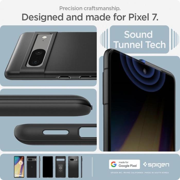 UTGATT1 - Spigen Google Pixel 7 Skal Thin Fit - Svart