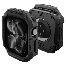 Spigen - Spigen Skal F&ouml;r Apple Watch 12 (42mm) Rugged Armor - Matte Svart