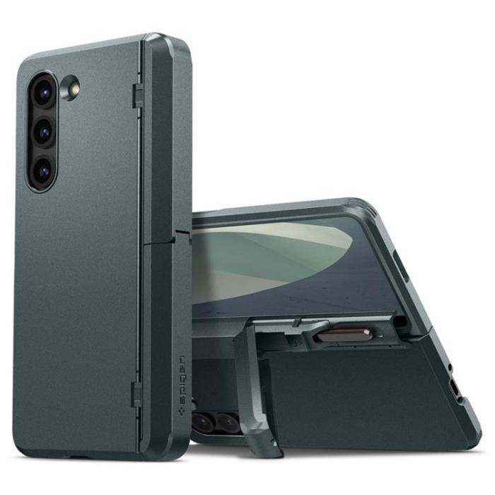UTGATT - Spigen Galaxy Z Fold 5 Mobilskal Tough Armor Pen - Grön