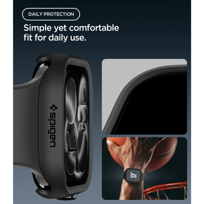 Spigen - Spigen Skal För Apple Watch 10/11 (42mm) Thin Fit - Svart