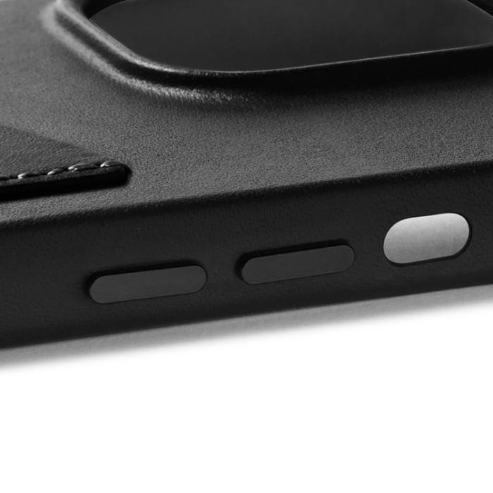 Mujjo - Mujjo iPhone 14 Pro Max Skal Korthållare Full Läder - Svart