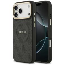 Guess - Guess iPhone 17 Pro Max Mobilskal MagSafe 4G PU Classic Logo - Svart