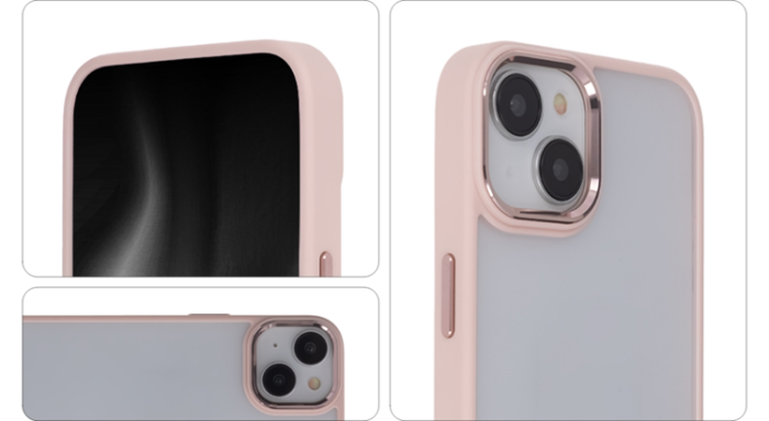 Tecto Shield - Tecto Shield Galaxy A14 Mobilskal Satin Elegant Matt - Rosa
