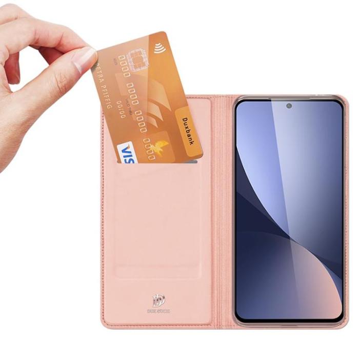 Dux Ducis - DUX DUCIS Skin Series Plånboksfodral Xiaomi 12 Pro - Rosa Guld
