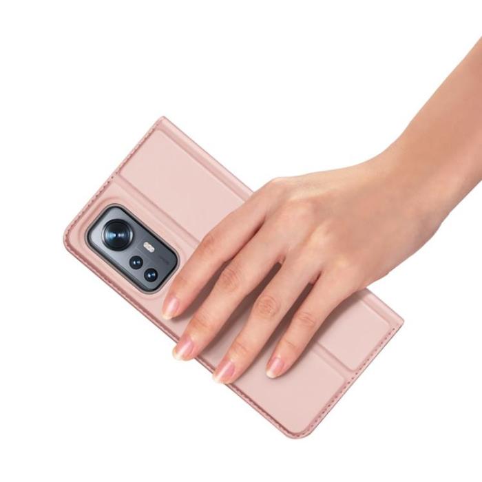 Dux Ducis - DUX DUCIS Skin Series Plånboksfodral Xiaomi 12 Pro - Rosa Guld