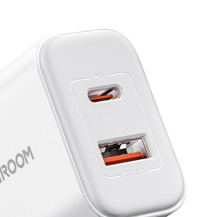 Joyroom - Joyroom UK Väggladdare USB-A/USB-C 20W - Vit