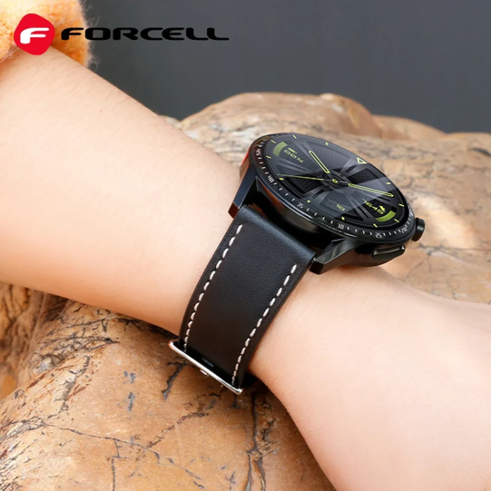Forcell - Forcell Galaxy Watch 20mm Armband FS21 - Svart