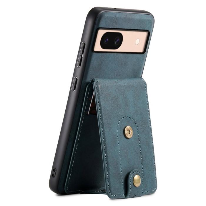 DENIOR - DENIOR D14 Google Pixel 8a Ställfodral KonstLäder Blå