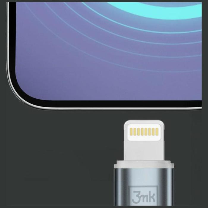 3MK - 3MK USB-C till Lightning 27W Kabel 9V/3A 3m N-SERIES Hyper - Vit