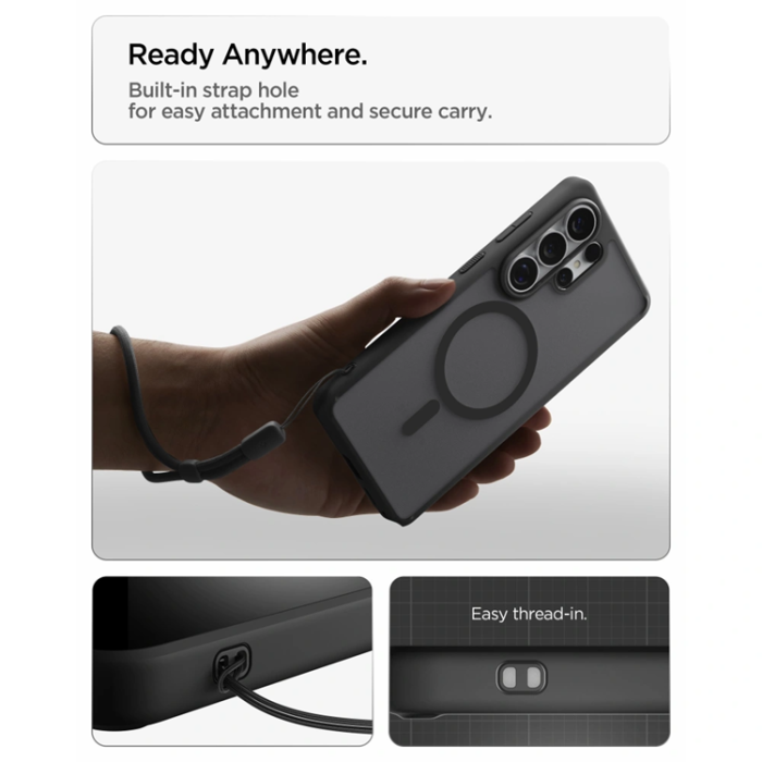 Spigen - Spigen Mobilskal För Galaxy S26 Ultra MagSafe Ultra Hybrid - Frost Svart