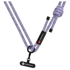Forcell - Forcell Crossbody Mobilrem Lanyard med Justerbar L&auml;ngd - Gr&aring;