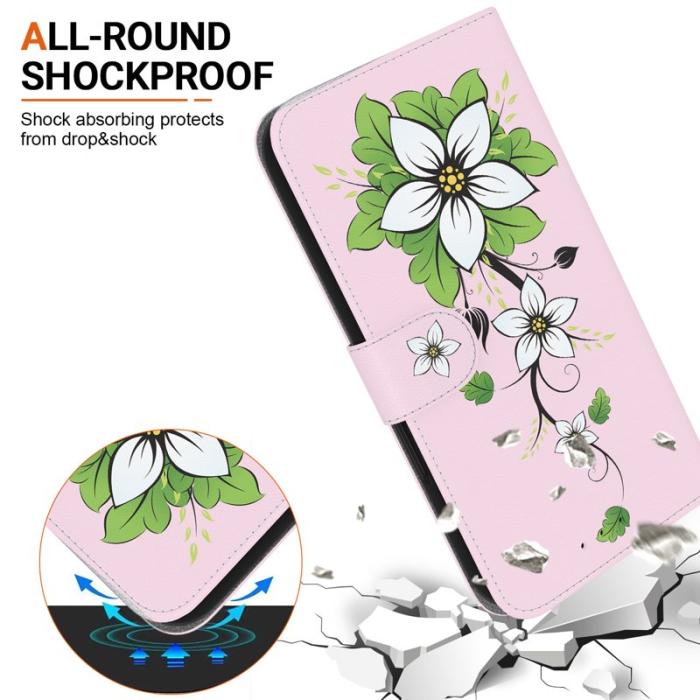 OEM - LILY Samsung Galaxy S26 Plånboksfodral Anti-Drop Mönstertryck Konstläder - Lily