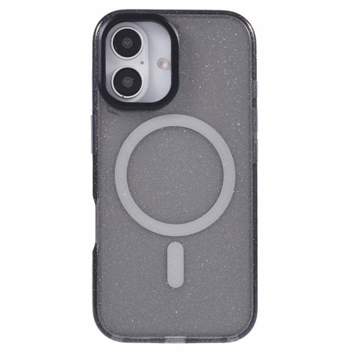 KIGC - KIGC iPhone 16 Mobilskal MagSafe Epoxy Kickstand - Svart