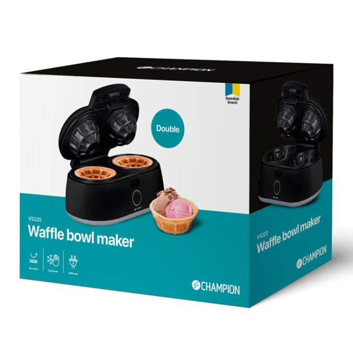 Champion - CHAMPION Våffelskålsjärn Dubbelt