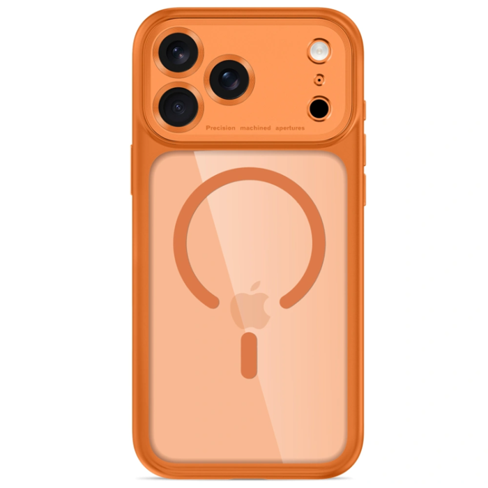 Tech-Protect - Tech-Protect Mobilskal För iPhone 18 Pro Magsafe Magpeak - Cosmic Orange/Clear