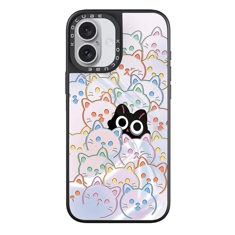 iPhone 16 Mobilskal MagSafe Aluminium Silikon (Style D) | 2353 | AlltMobil