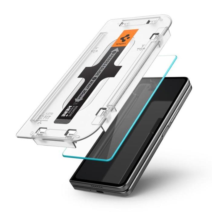 UTGATT - Spigen Galaxy Z Fold 5 Härdat Glas Skärmskydd EZ Fit