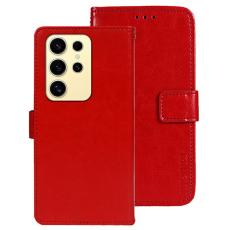 IDEWEI - IDEWEI Mobilfodral f&ouml;r Samsung Galaxy S26 Ultra Konstl&auml;der Kickstand - R&ouml;d