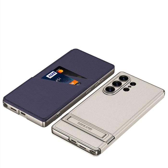 GKK - GKK Mobilfodral för Samsung Galaxy S26 Ultra Konstläder Kickstand - Orange