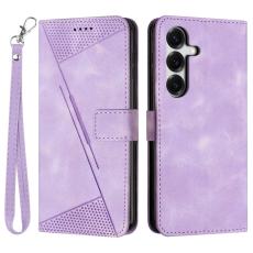 OEM - Mobilfodral f&ouml;r Samsung Galaxy S26 Konstl&auml;der med handrem - Lila