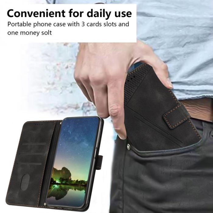 OEM - Mobilfodral för Samsung Galaxy S26 Konstläder med handrem - Svart