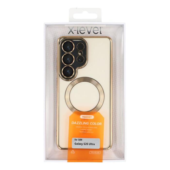X-Level - X-Level Mobilskal för Samsung Galaxy S26 Ultra Magnetiskt TPU - Guld