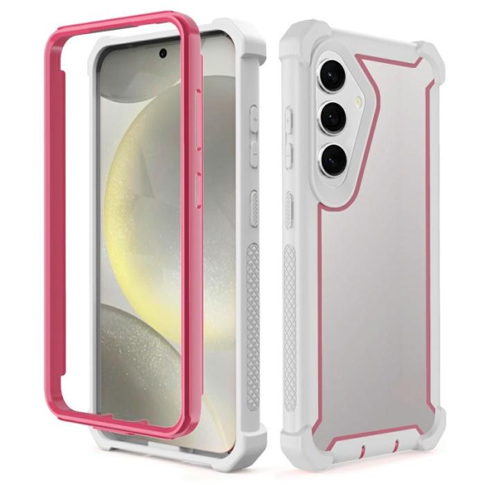 OEM - Mobilskal för Samsung Galaxy S26 Plus Transparent 2 i 1 Shockproof Plast - Rosa