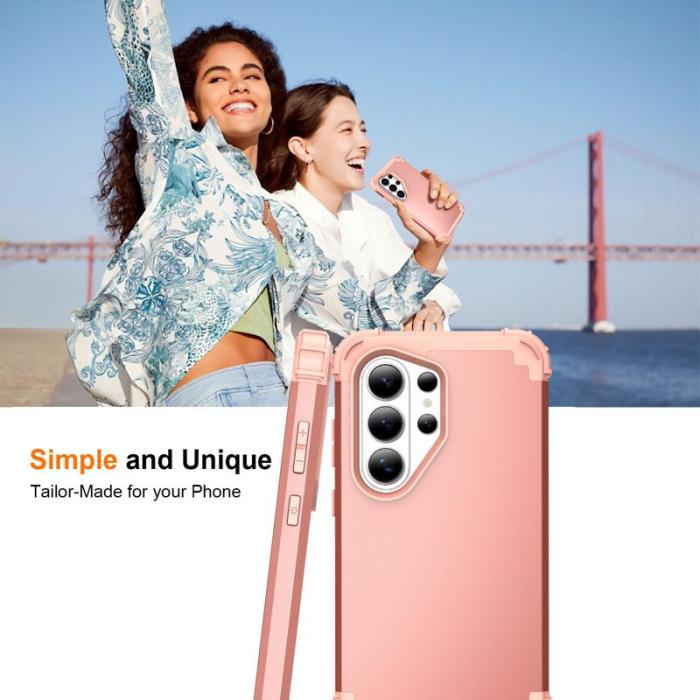 OEM - Mobilskal för Samsung Galaxy S26 Ultra Stöttålig PC + TPU - Roséguld