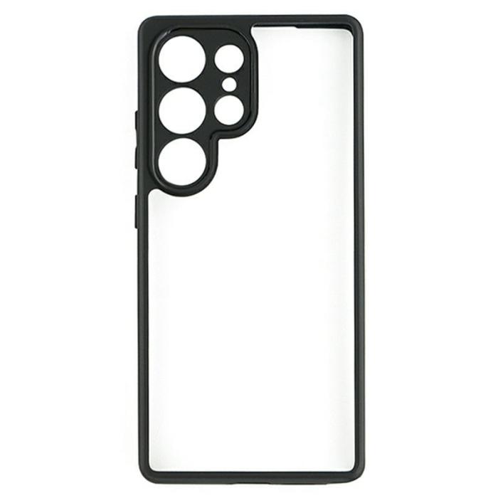 OEM - Mobilskal för Samsung Galaxy S26 Ultra Stöttålig PC + TPU - Svart+Transparent