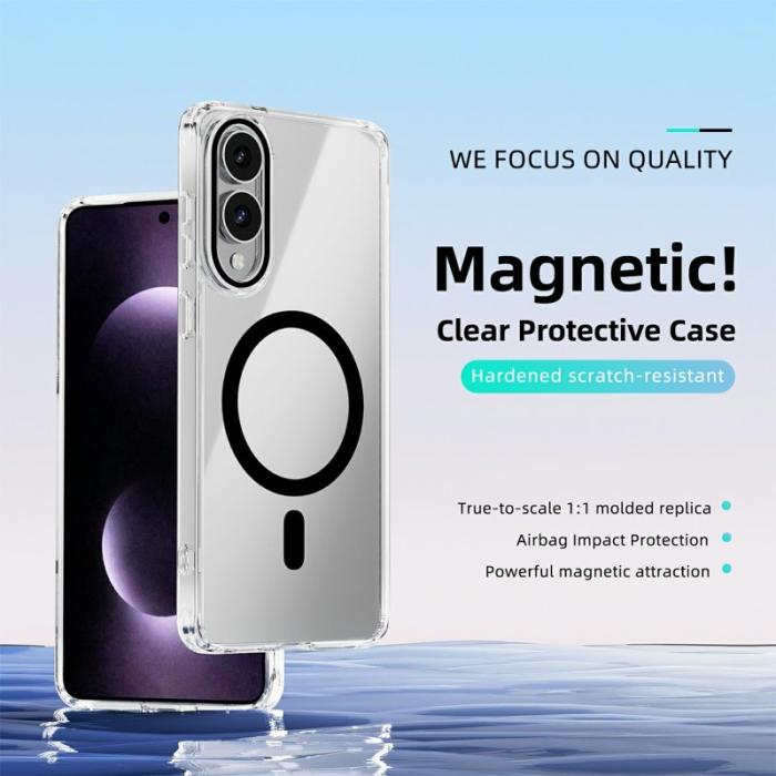 ABEEL - ABEEL Mobilskal till Samsung Galaxy S25 Edge MagSafe Anti Scratch - Svart