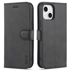 AZNS - AZNS iPhone 14 Pl&aring;nboksfodral Konstl&auml;der - Svart Anti-fall och St&auml;ll
