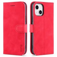 AZNS - AZNS iPhone 14 Pl&aring;nboksfodral Konstl&auml;der TPU St&ouml;ts&auml;ker - R&ouml;d