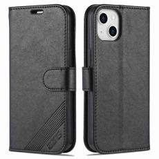 AZNS - AZNS iPhone 14 Pl&aring;nboksfodral Shockproof Konstl&auml;der - Svart