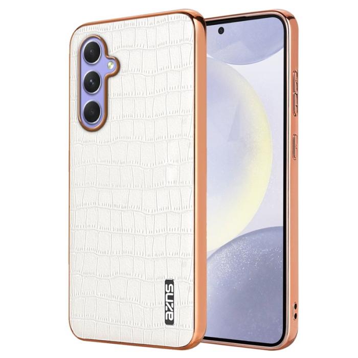 AZNS - AZNS Samsung Galaxy S23 FE Fodral KonstLäder - Vit