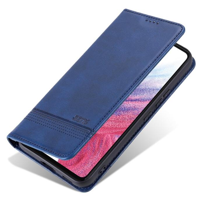 AZNS - AZNS Samsung Galaxy S23 FE Plånboksfodral Flip Konstläder - Blå