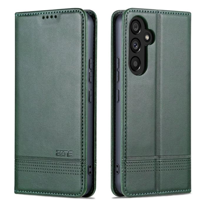 AZNS - AZNS Samsung Galaxy S23 FE Plånboksfodral Flip Konstläder - Grön