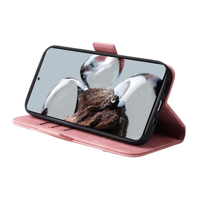 BETOPNICE - BETOPNICE 001 Plånboksfodral Konstläder - Rosa för Xiaomi 12T 5G/12T Pro 5G
