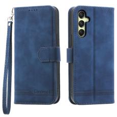 DIERFENG - DIERFENG DF-03 Pl&aring;nboksfodral f&ouml;r Samsung Galaxy A16 5G - Konstl&auml;der - Bl&aring;