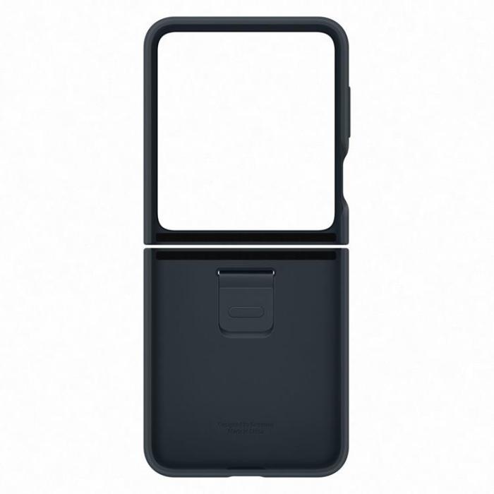 Samsung - Samsung Galaxy Z Flip 5 Mobilskal Silikon med Hållare - Blå