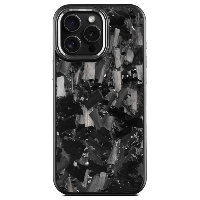 A-One Brand - iPhone 16 Pro Mobilskal Aramid Fiber med metallbåge - Svart