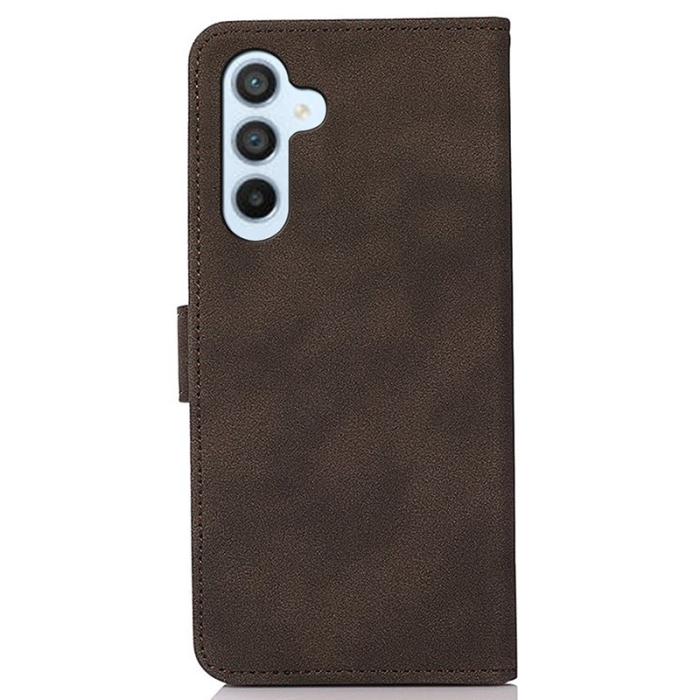 KHAZNEH - KHAZNEH för Samsung Galaxy S25/S24 Plånboksfodral Anti-Scratch Konstläder - Brun