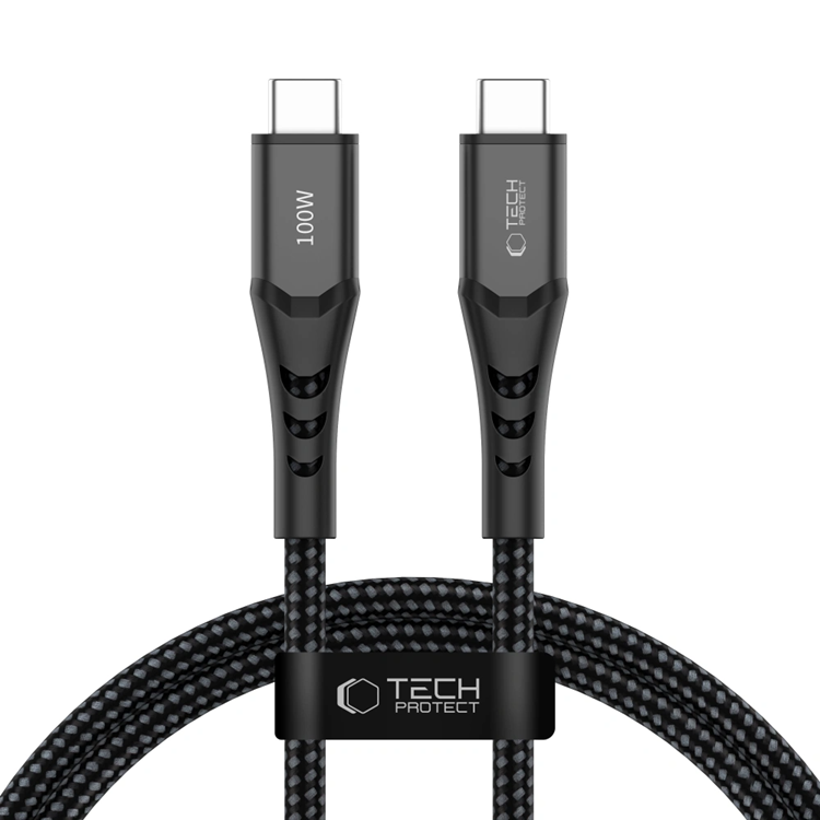 Tech-Protect USB-C till USB-C kabel Ultraboost 1m 240W QC 3.0 - Svart | 3541 | AlltMobil