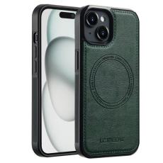 LC.imeeke - LC.IMEEKE iPhone 15 Plus Fodral - KonstL&auml;der - Gr&ouml;n