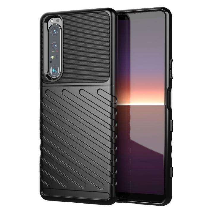 UTGATT1 - Tough Rugged TPU Skal till Sony Xperia 1 III - Svart