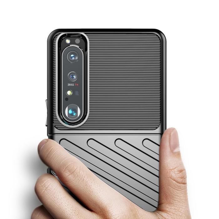 UTGATT1 - Tough Rugged TPU Skal till Sony Xperia 1 III - Svart